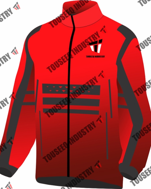 Burnt Edge Jersey – Black & Dark Orange Gradient – Watermark Series